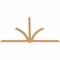 Ekena Millwork Redmond Smooth Timber Gable Bracket, Western Red Cedar, 96"W x 60"H x 1 1/2"D x 3 1/2"F, 15/12 Pitch GBW096X60X0204RED00SWR - alternate 2